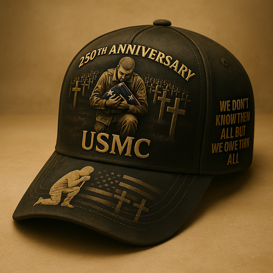 USMC 250th Anniversary Memorial Cap – Honor the Fallen Tribute Hat