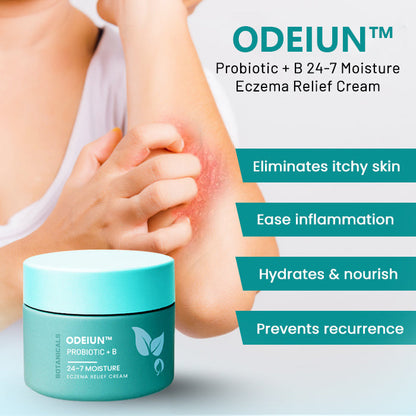 ODEIUN™ Probiotic + B 24-7 Moisture Eczema Relief Cream