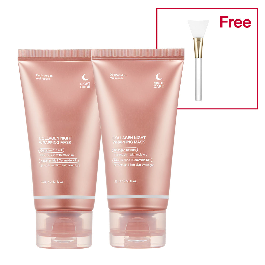 Collagen Night Wrapping Mask：Awaken Your Glow: Quick Dry Easy Peel Overnight Collagen Facial Mask
