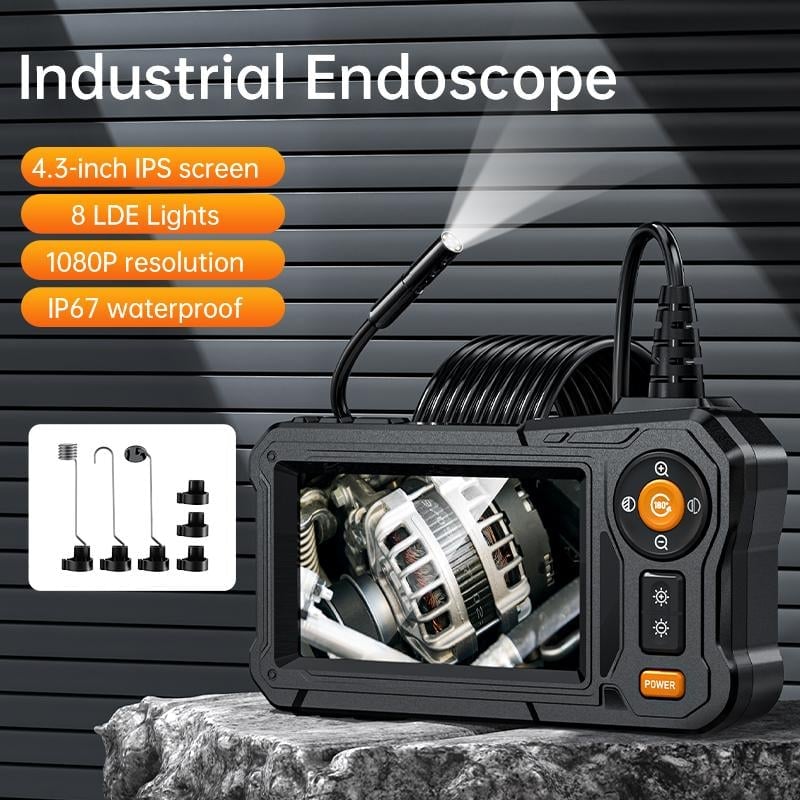 Endoscope Camera with Light - 4.3" LCD Screen Inspection Cameras