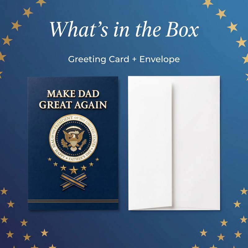Funny Fathers Day Card with Sound, Funny Talking Card for Dad Husband Grandpa, Plays Real Voice 35-Second Audio, 5x7 Best Dad Gift from Son Daughter Wife
