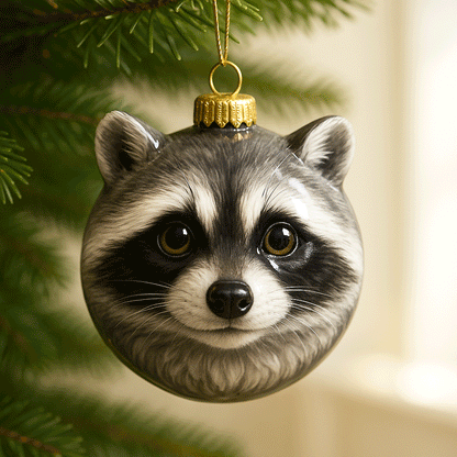 Woodland Animal Hand-Painted Christmas Balls Ornaments