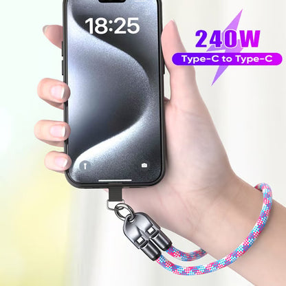 🔥 49% OFF🔥C to C 240W Charging Cable with Wearable Bracelet Design