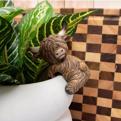 🔥Last Day 49% OFF - 🐮 Highland Cow Dashboard Decoration