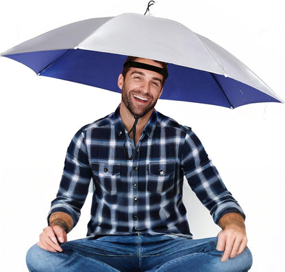 ☂️❤️Hands-Free Umbrella Hat for Adult, ☀️✨Waterproof Sun Rain UV Shield Protection Outdoor Umbrella Cap