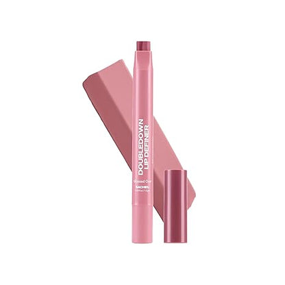 sacheu DoubleDown Lip Definer - 2-in-1 Lip Liner & Balm, Long-Lasting K-Beauty Lipstick with Satin Finish, Avocado Oil & Vitamin E