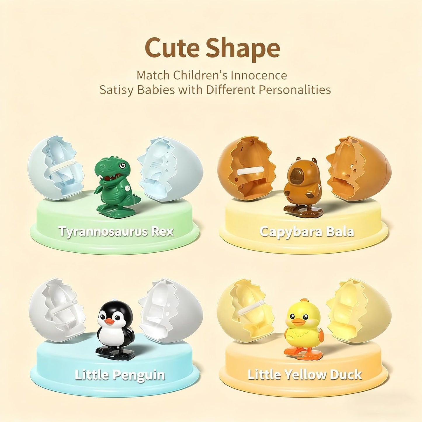 🔥Hot Sale 49% OFF - 🎁 2026 Easter’s Latest Gift: Wind-Up Animal Hatching Surprise Egg 🐣
