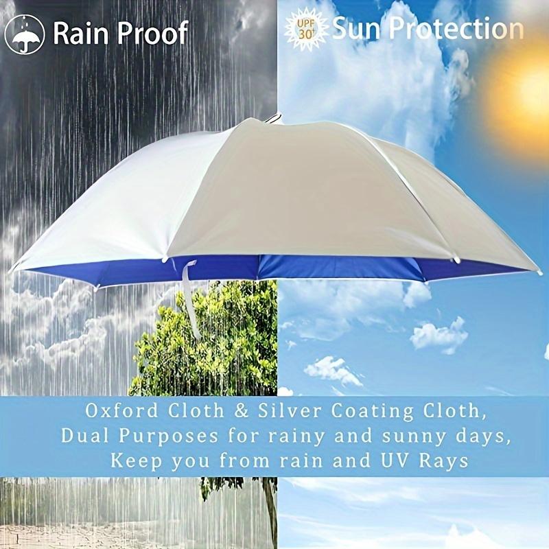 ☂️❤️Hands-Free Umbrella Hat for Adult, ☀️✨Waterproof Sun Rain UV Shield Protection Outdoor Umbrella Cap