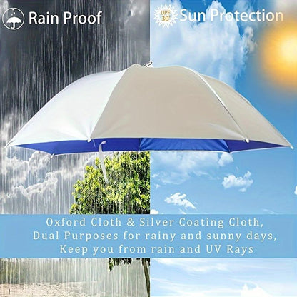 ☂️❤️Hands-Free Umbrella Hat for Adult, ☀️✨Waterproof Sun Rain UV Shield Protection Outdoor Umbrella Cap