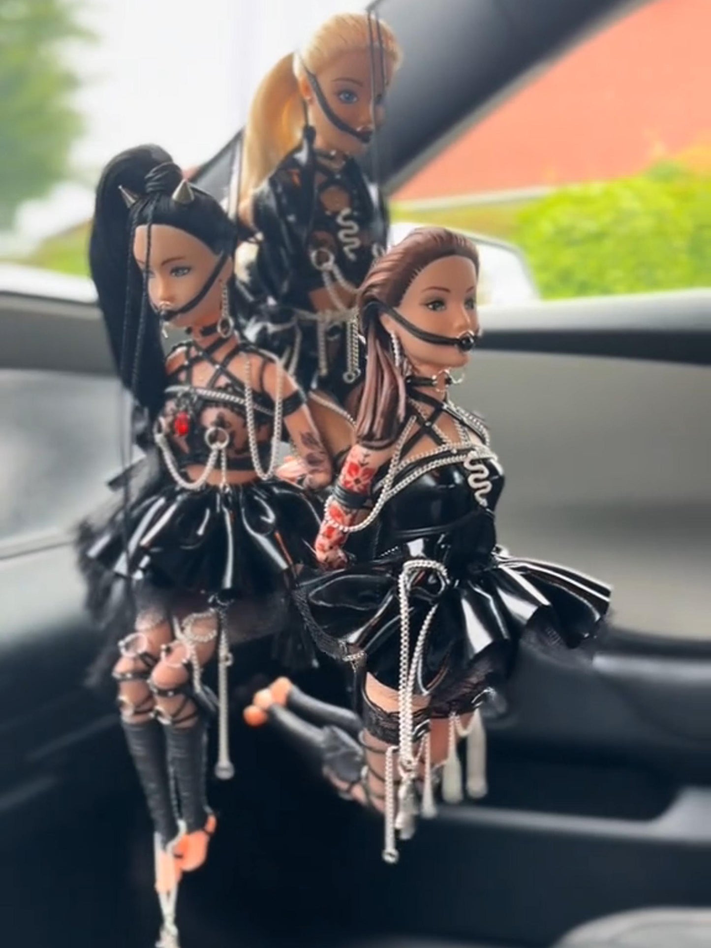 Handcrafted Kinky Dolls Car Charm