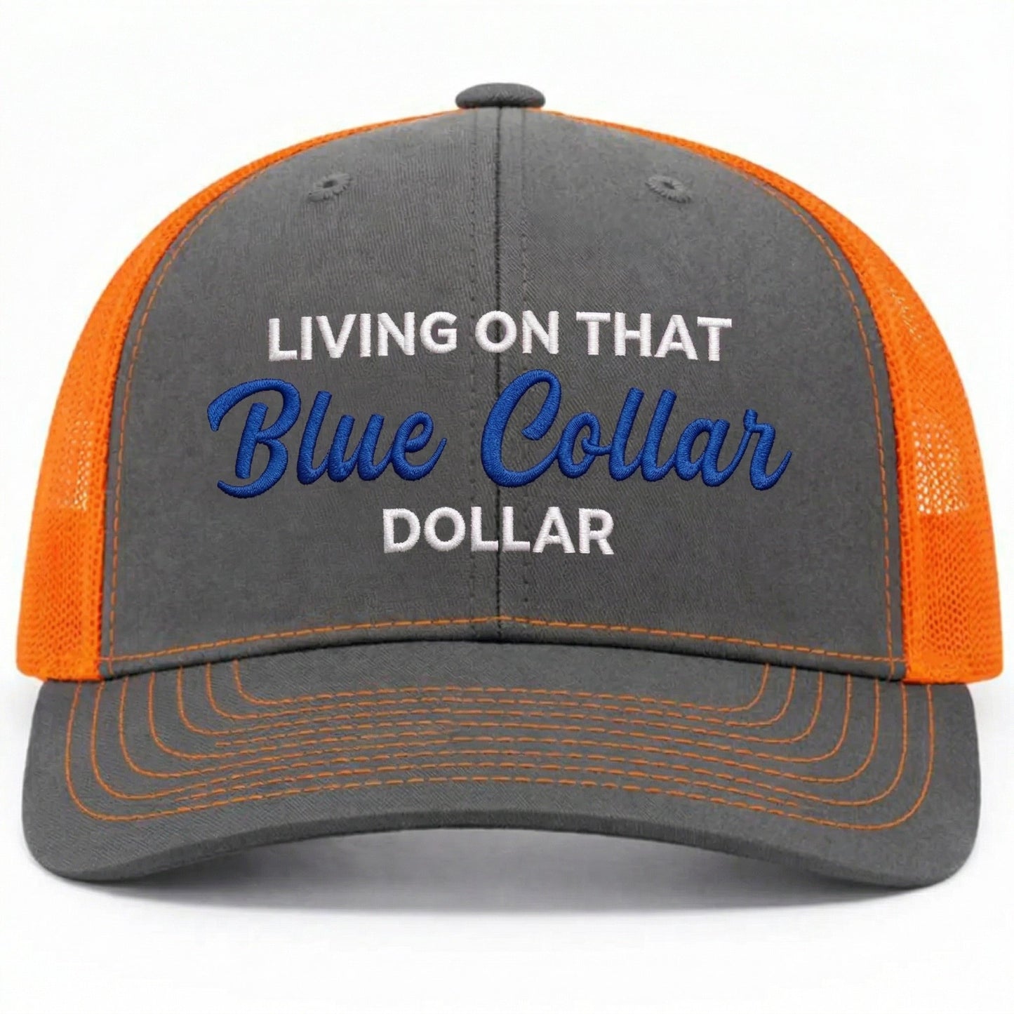 🔥LAST DAY 57% OFF-🛠️🧢Blue Collar Dollar Trucker Hat – Proud Workwear Cap