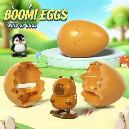 🔥Hot Sale 49% OFF - 🎁 2026 Easter’s Latest Gift: Wind-Up Animal Hatching Surprise Egg 🐣