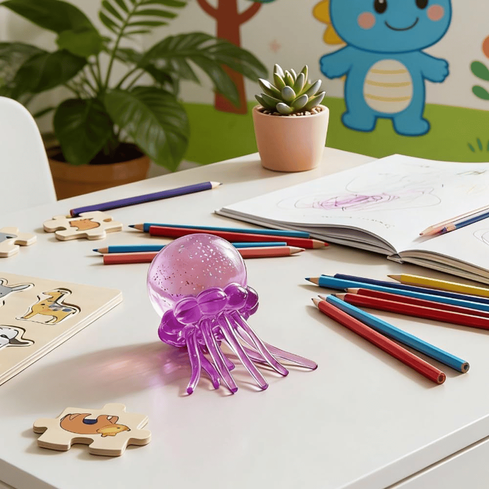 ⏰49% OFF✨ Cute Glitter Jellyfish Squishy