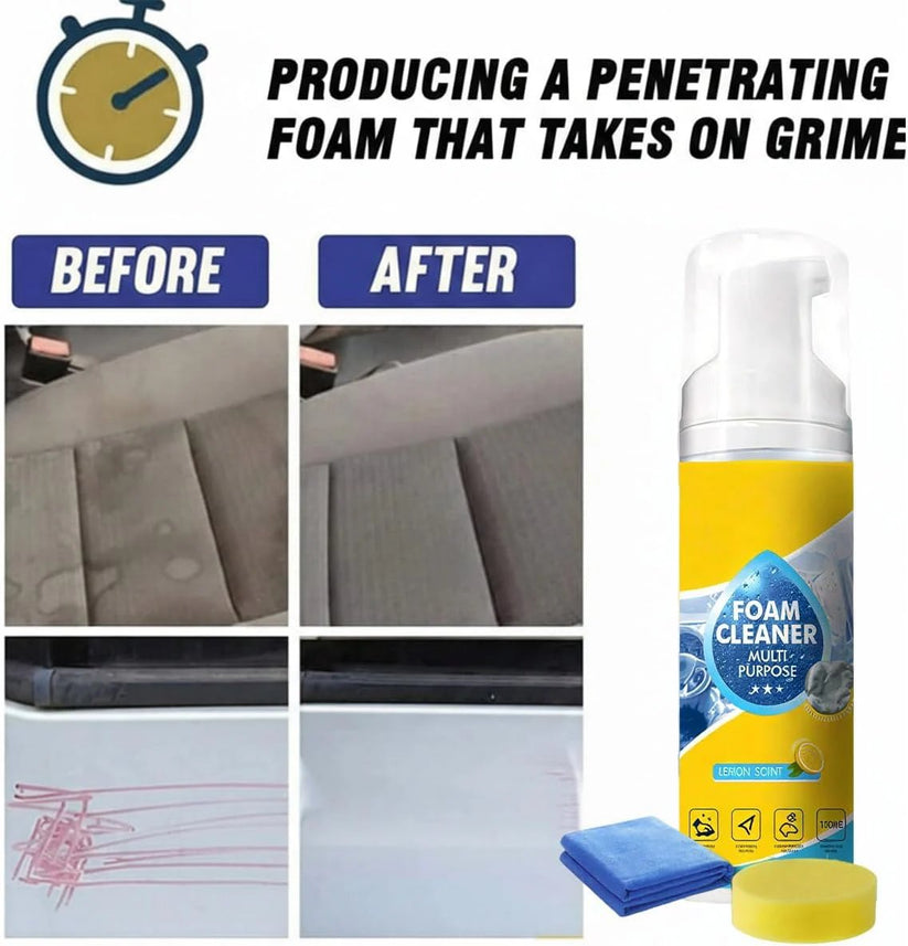 Enzyme-Powered Multi-Surface Foam Cleaner – Deep Clean Stains, Grease & Odors Fast