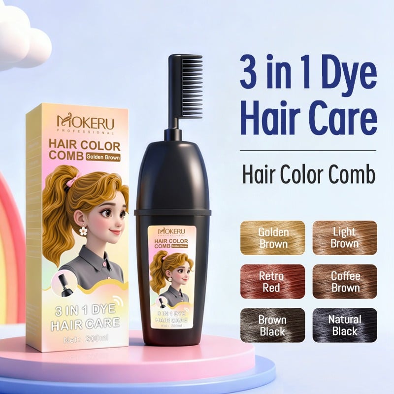 Classic Instant Hair Dye Shampoo | 3-in-1 Hair Color, Long-Lasting, Easy Home Use
