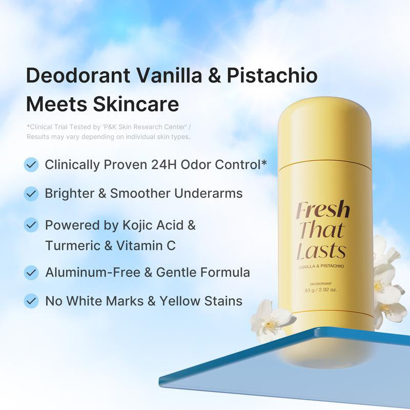 [NEW]  Deodorant Vanilla & Pistachio Fresh That Lasts | 24 Hour Odor Control