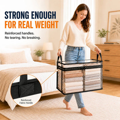 🧺Large Clear Storage Box✨ Keep Your Home Organized