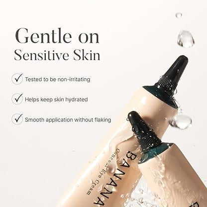 BANANA Conceal Cream, Hydrating Under Eye Cream & Dark Circle Coverage, Anti-Fine Lines & Smoothing, Non-Sticky, Korean Skincare, 0.52 oz