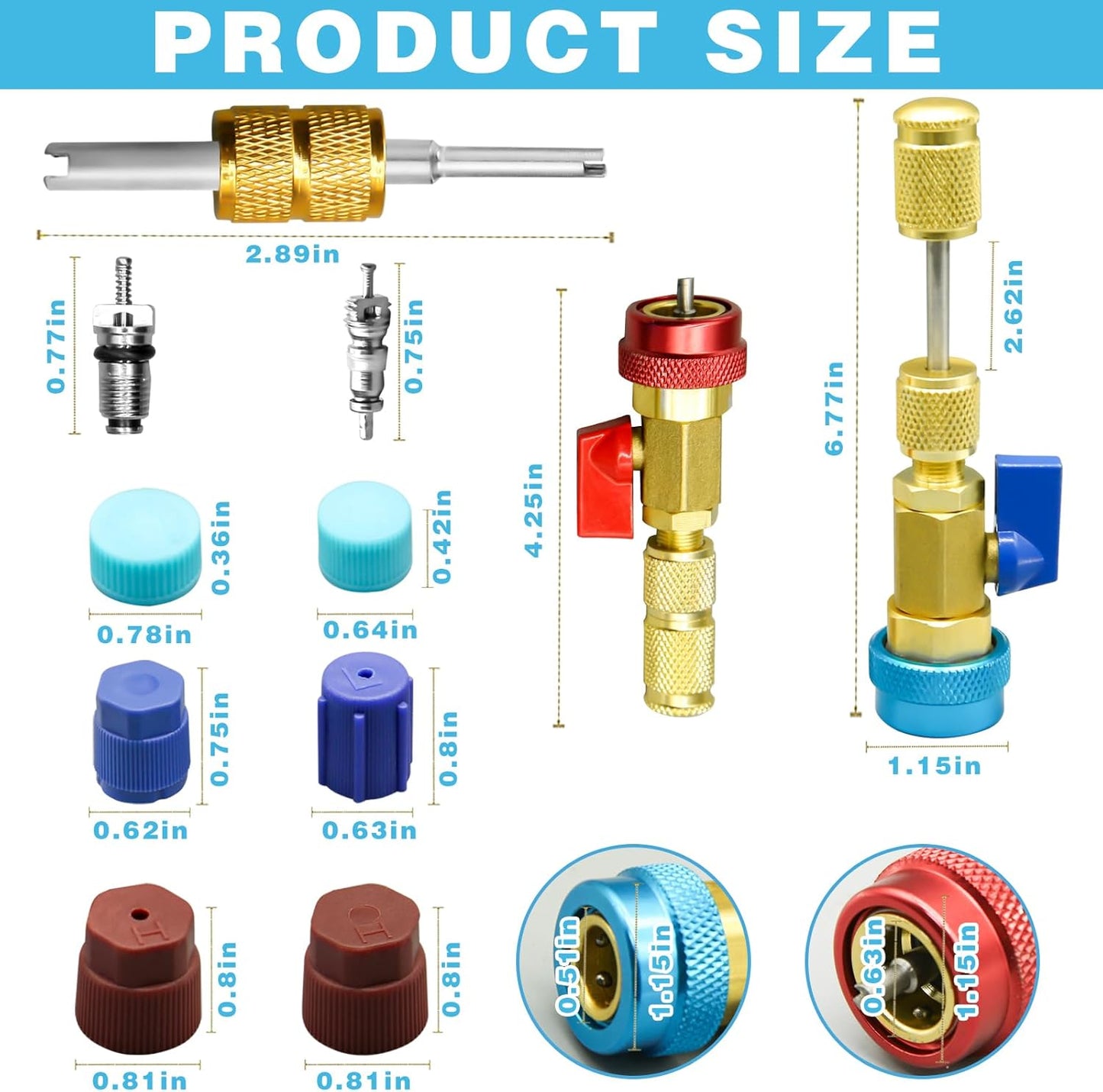 🛠️Home & Auto AC Valve Core Remover Installer Tool🏠