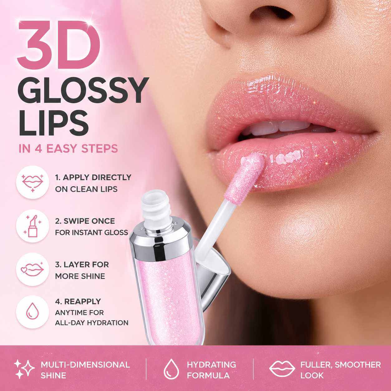 Milano 3D Hydra Lipgloss | Softening Lip Gloss For A 3D Look