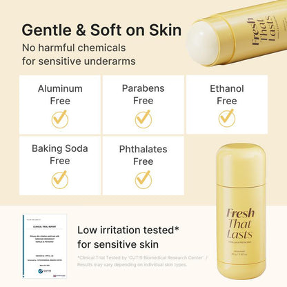 [NEW]  Deodorant Vanilla & Pistachio Fresh That Lasts | 24 Hour Odor Control