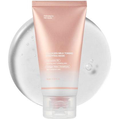 Collagen Night Wrapping Mask：Awaken Your Glow: Quick Dry Easy Peel Overnight Collagen Facial Mask