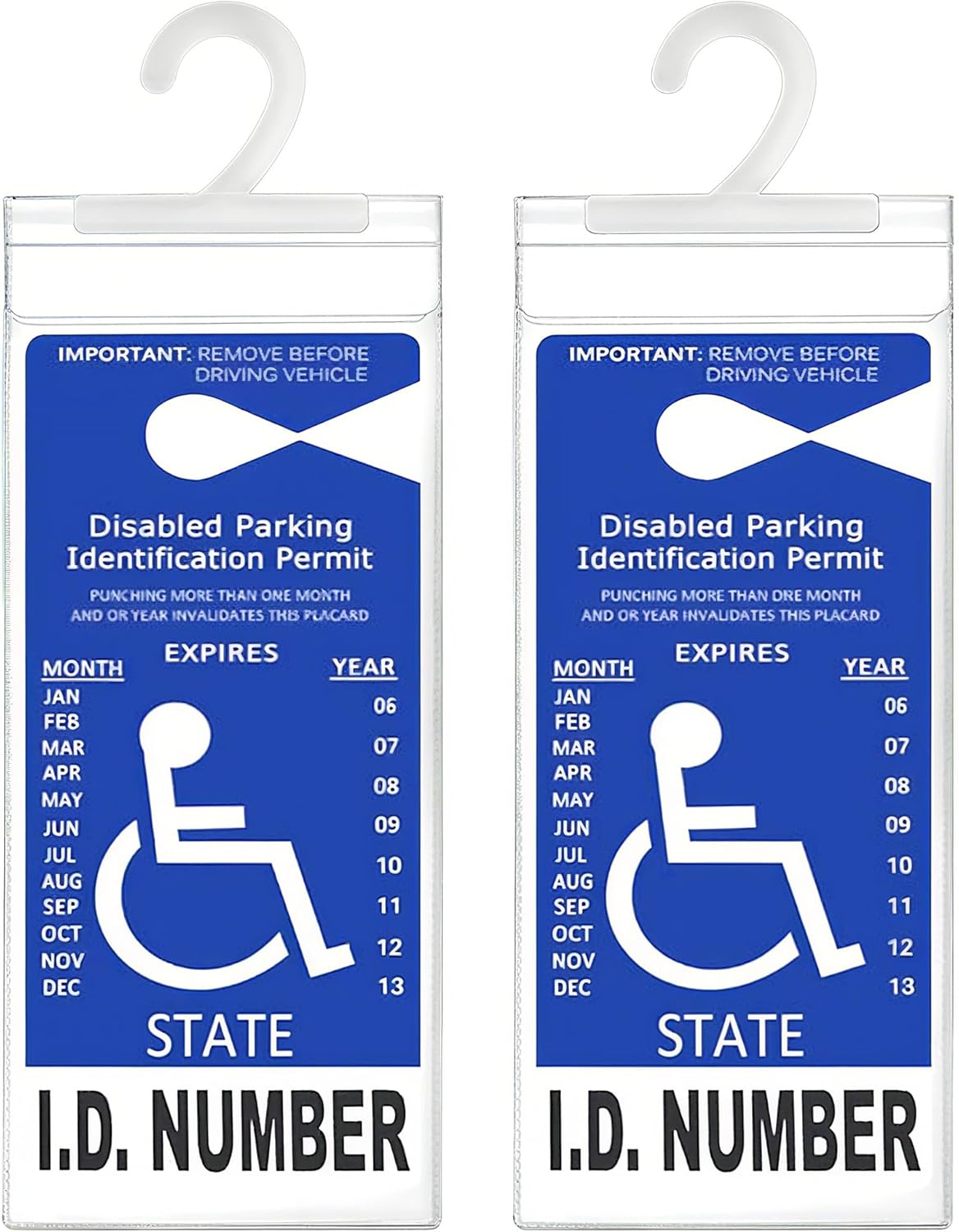 🔥🚗 Handicap Parking Placard Holder( 2 Pack )