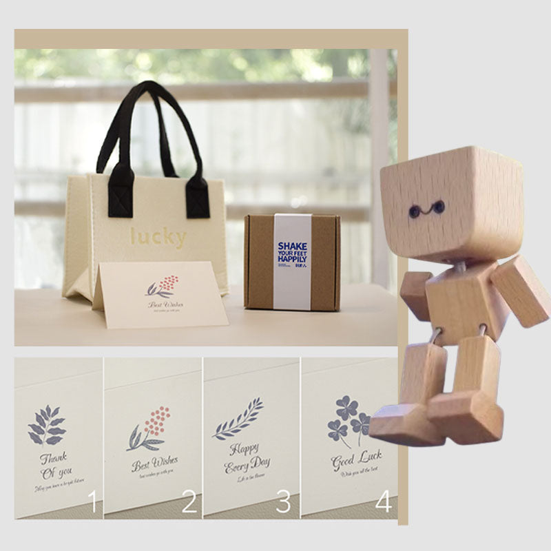⏰Limited stock!🔥Shaking Wooden Man Figurine （BUY 2 FREE SHIPPING)