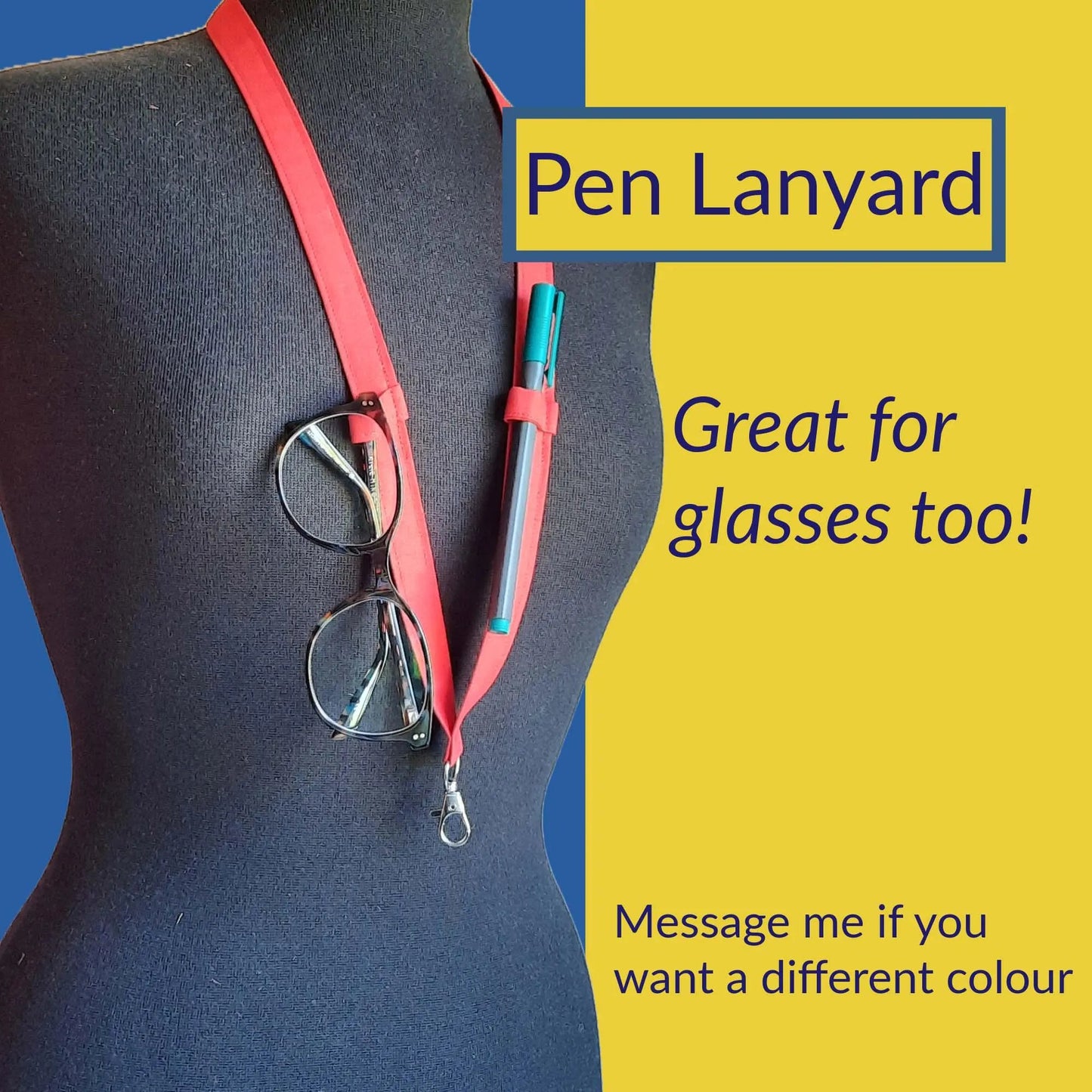 Plain Fabric Pen Lanyards