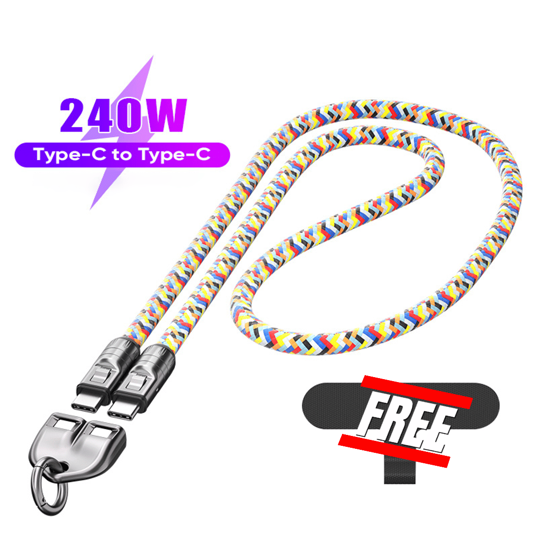 🔥 49% OFF🔥C to C 240W Charging Cable with Wearable Bracelet Design
