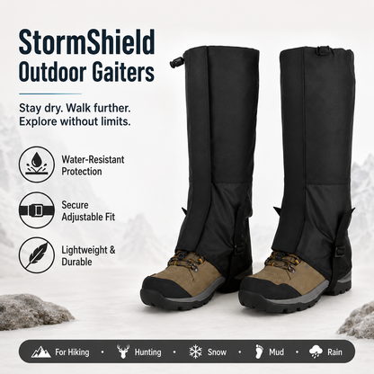 Snake-Resistant Outdoor Gaiters  Don’t Let Mud, Rain, Snow, Or Trail Debris Slow You Down-FD6U