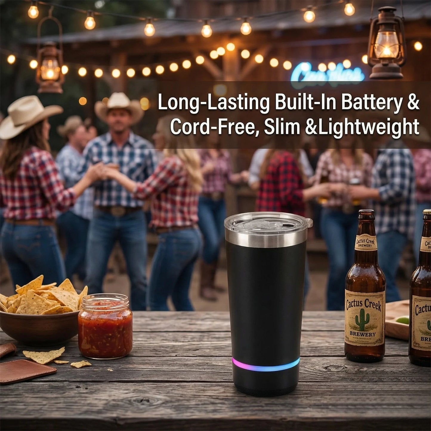 🎶20oz Bluetooth Speaker Insulated Mug🥇✨: Your Perfect Vibe for Sips & Sounds 🥳(🔓Detachable 2-Piece | RGB Lights & Temp Lock🥤)