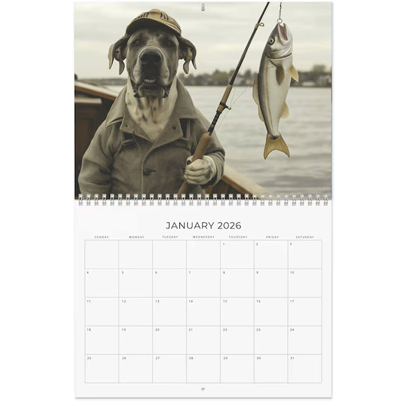 2026 Dog Fishing Calendar