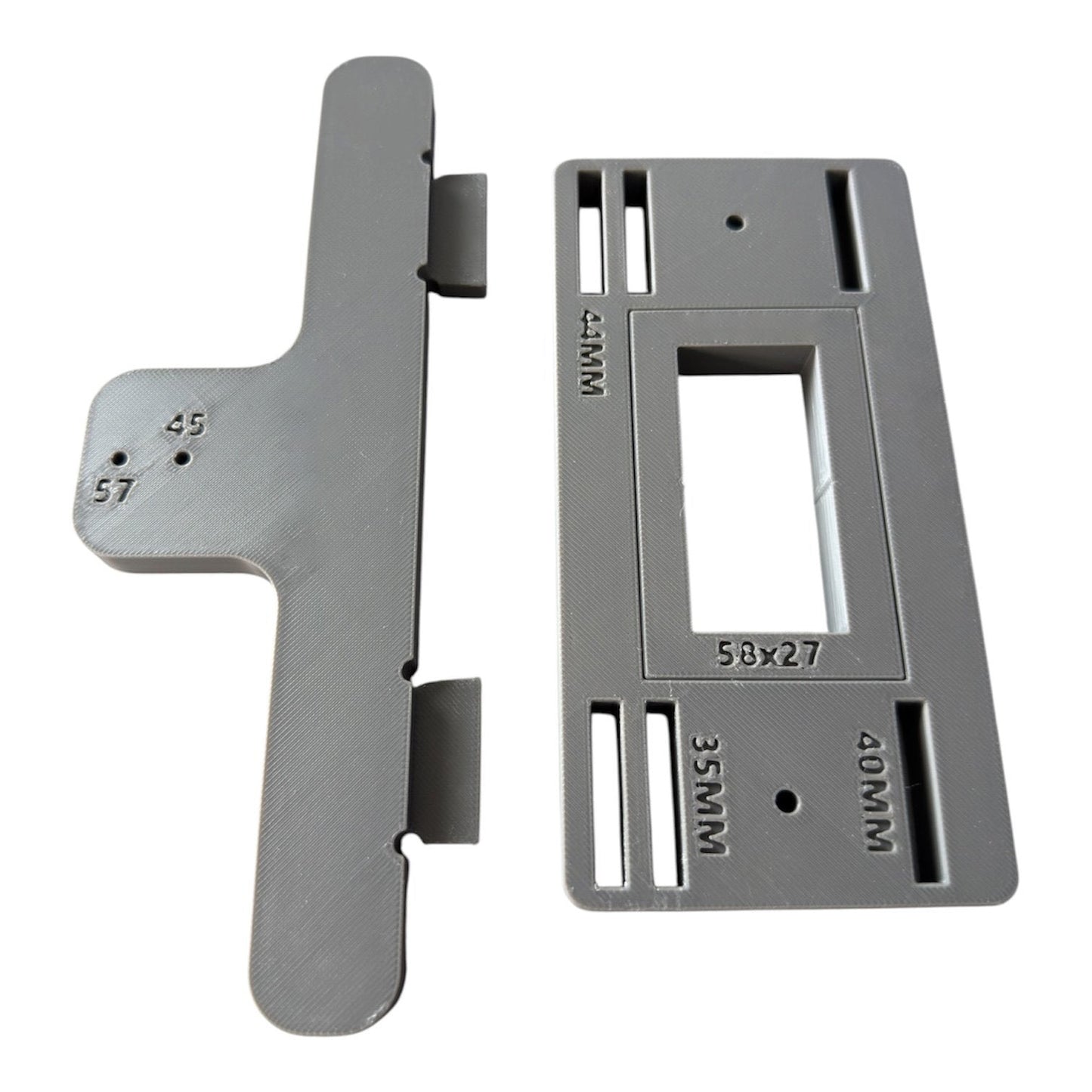 🔧 Adjustable Tubular Latch Jig Router Template