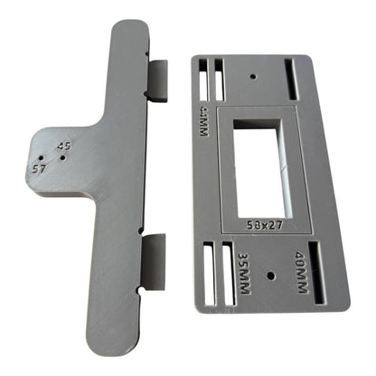 🔧 Adjustable Tubular Latch Jig Router Template