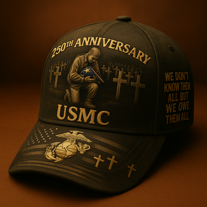 USMC 250th Anniversary Memorial Cap – Honor the Fallen Tribute Hat