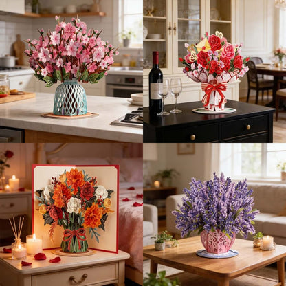 🏆35K+ SOLD! 🌼💌 Forever-Blooming 3D Flower Pop-Up Card– Personalized Love Message & Everlasting Bloom 🎁