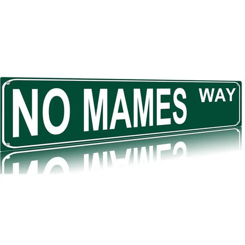 Funny Vintage Sign No Mames Way Aluminum Sign Street Sign modern Metal Sign for Home Bar Coffee Garden Indoor Ourdoor Room Decor wall Gift 4"*16"