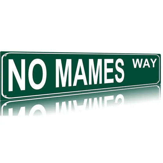 Funny Vintage Sign No Mames Way Aluminum Sign Street Sign modern Metal Sign for Home Bar Coffee Garden Indoor Ourdoor Room Decor wall Gift 4"*16"