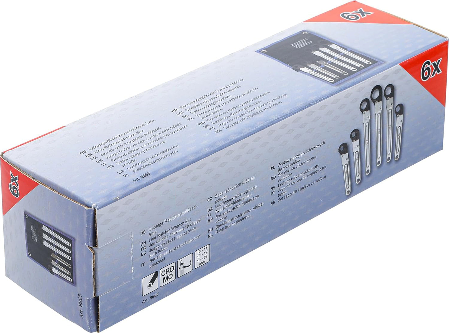 🔧 Line Ratchet Wrench Set | 6 pcs.