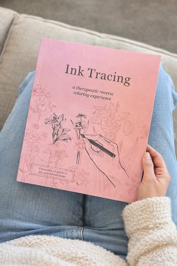 Beginner-Friendly💕Ink Tracing: A Therapeutic Reverse Coloring Experience📚(Deluxe Edition)
