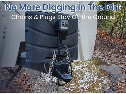 🔥Aluminum RV Towing Chain Organizer & 7-Way Plug Holder ( RV Camper Accessories )