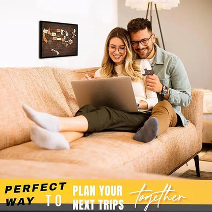 🔥Last Day 49% OFF - 🇺🇸 Wooden USA Travel Map Puzzle🧩A Stylish Way to Track Your Journey & Memories