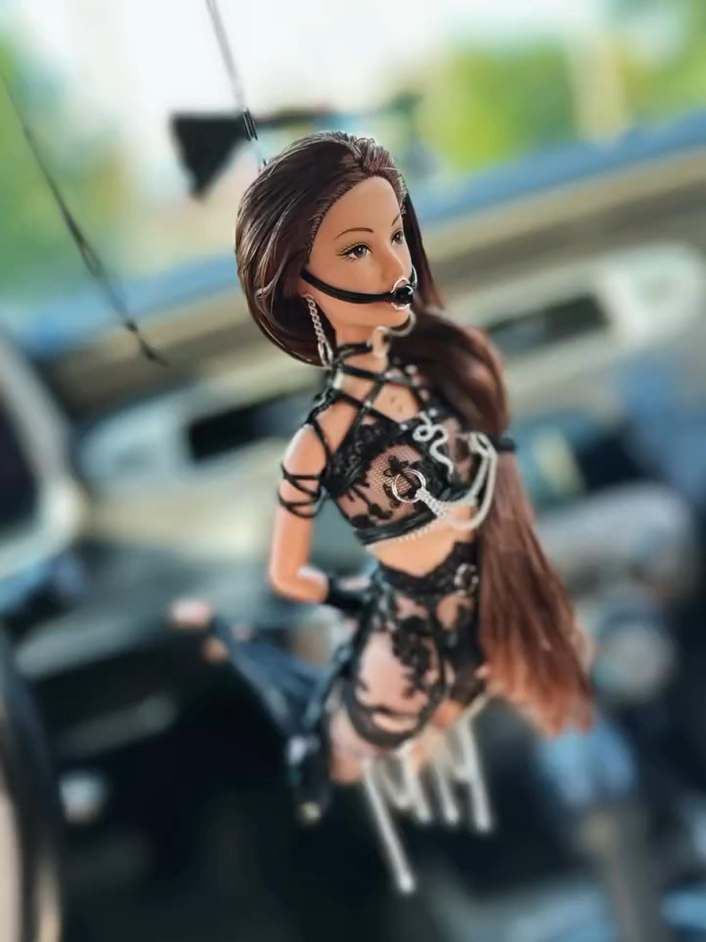 Handcrafted Kinky Dolls Car Charm