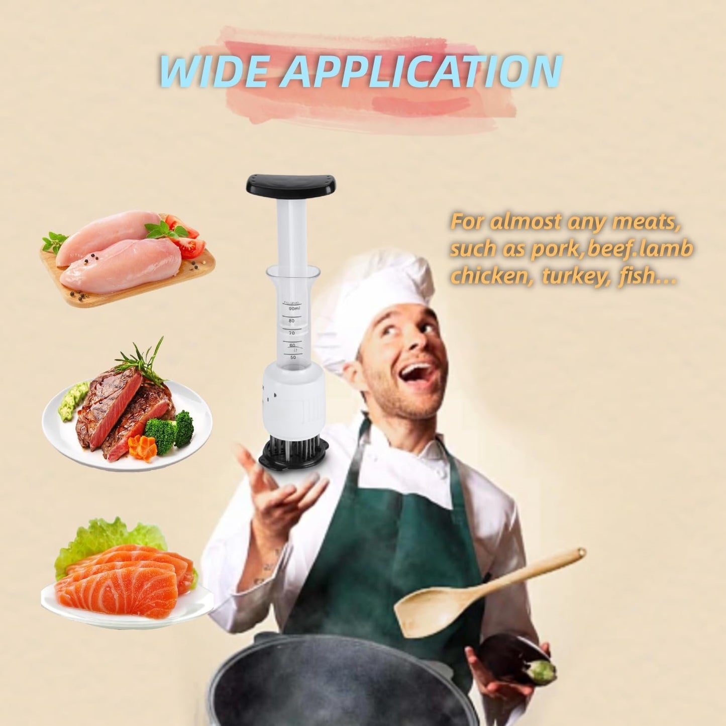 2-in-1 Meat Tenderizer & Marinade Injector