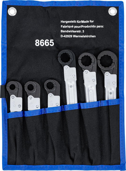 🔧 Line Ratchet Wrench Set | 6 pcs.