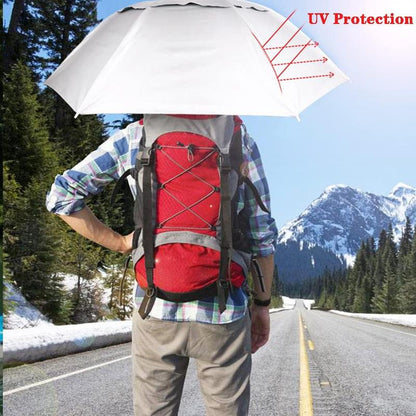 ☂️❤️Hands-Free Umbrella Hat for Adult, ☀️✨Waterproof Sun Rain UV Shield Protection Outdoor Umbrella Cap