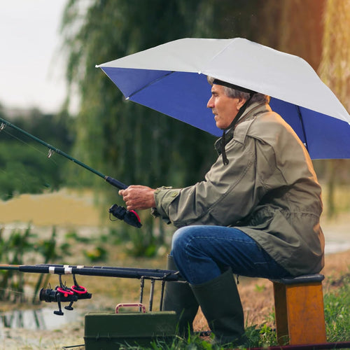 ☂️❤️Hands-Free Umbrella Hat for Adult, ☀️✨Waterproof Sun Rain UV Shield Protection Outdoor Umbrella Cap