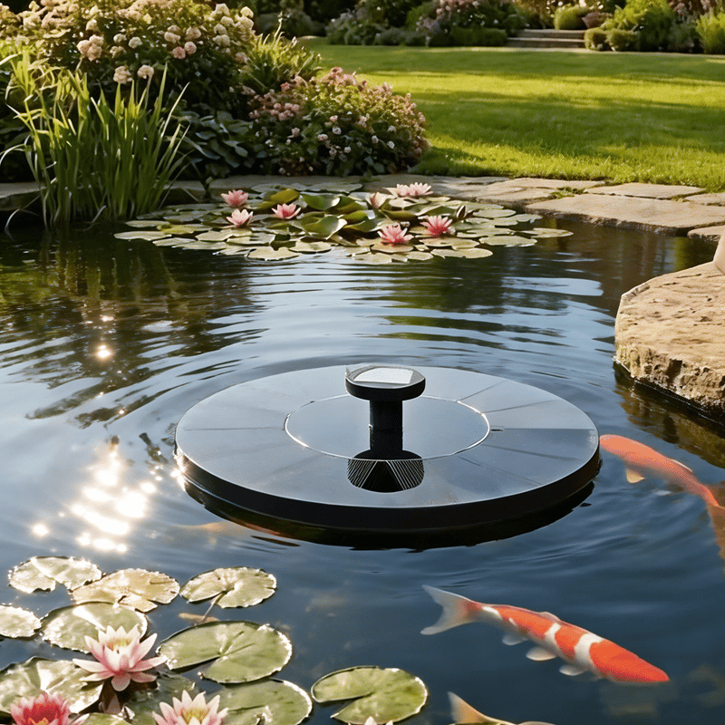 Solar Bath Fountain with 6 Nozzle