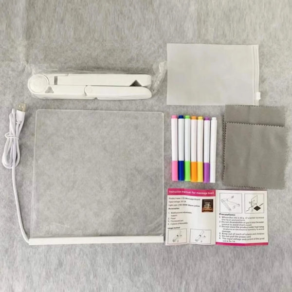 Erasable LED Drawing Board with Night Light